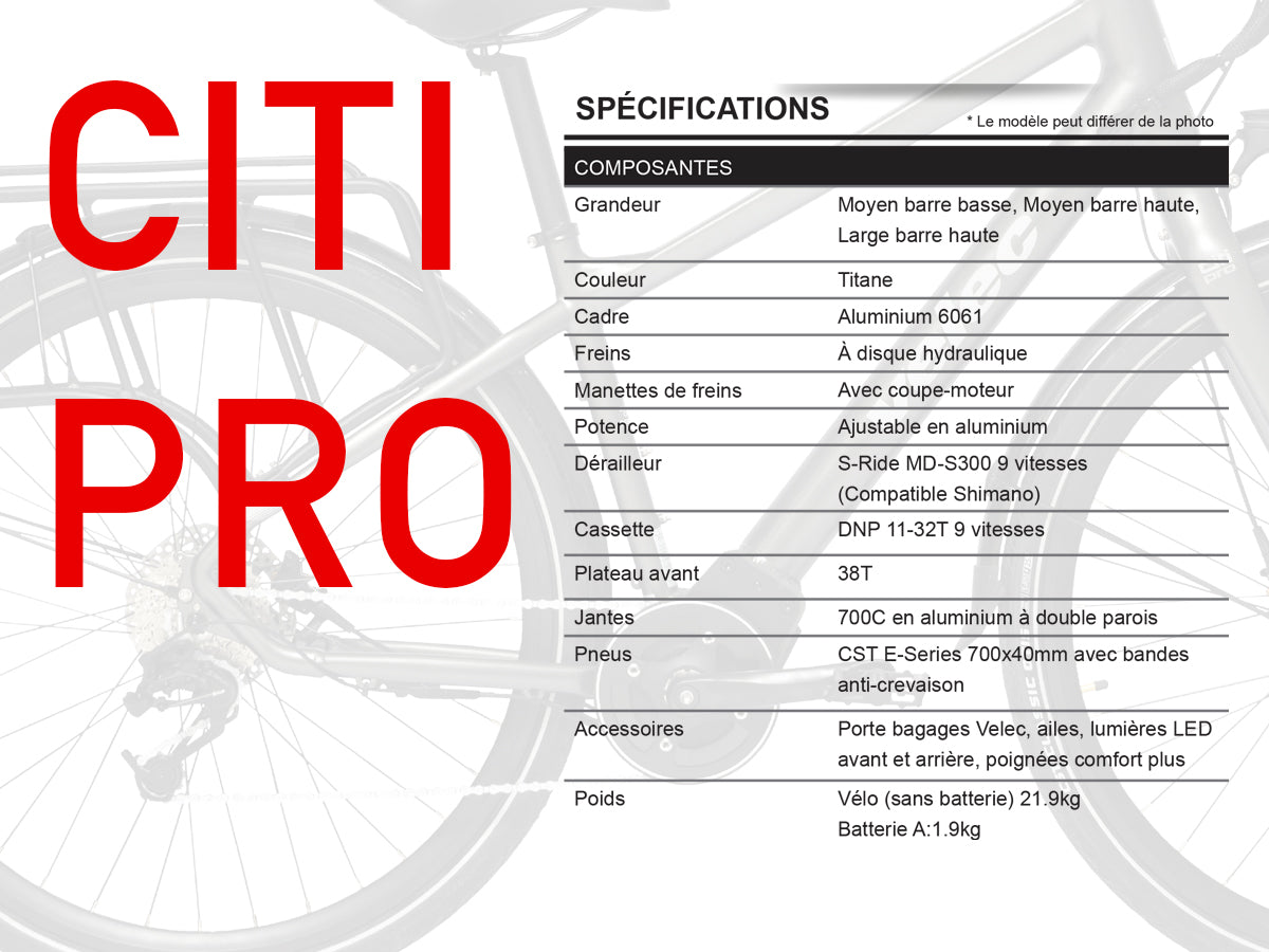 Velec Citi PRO Step Over 2023 specs