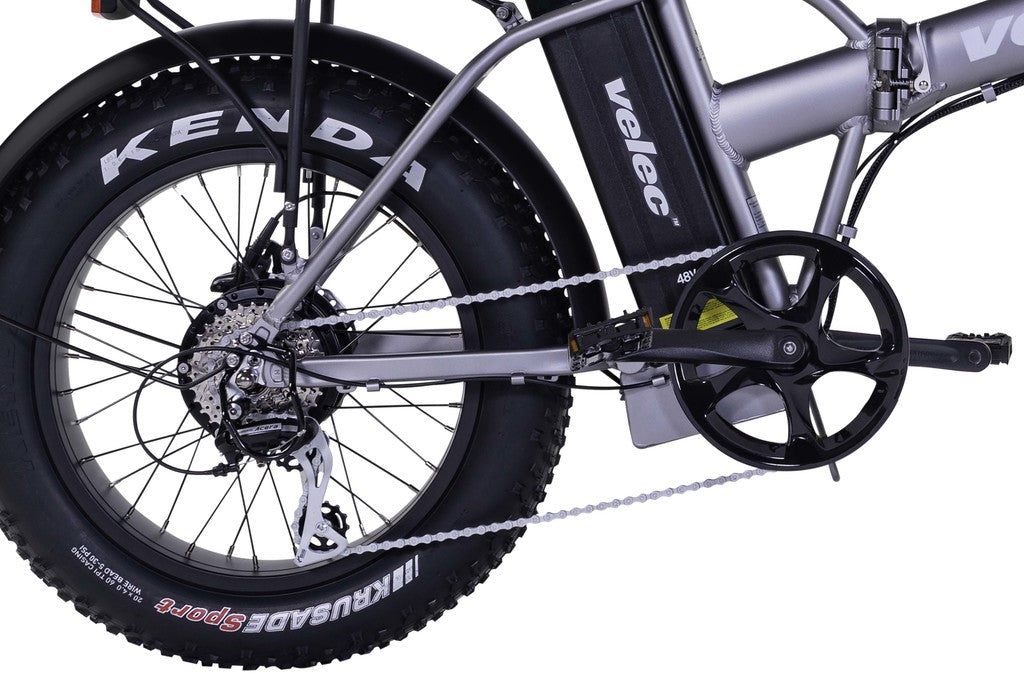 Velec FB48 folding bike 2023 titanium e-bike with 500W rear-wheel motor