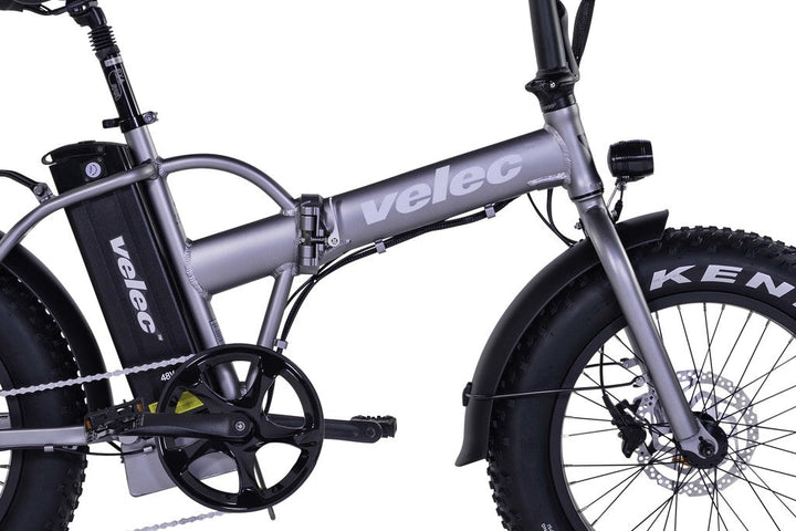 Velec FB48 folding bike 2023 titanium e-bike with 500W rear-wheel motor