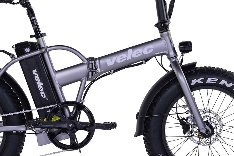 Velec FB48 folding bike 2023 titanium e-bike with 500W rear-wheel motor