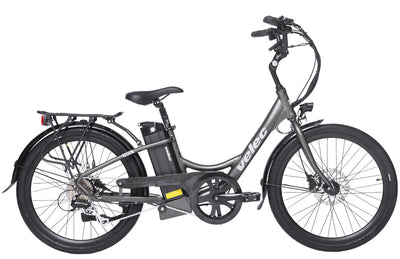 Velec A2S 2023 titane e-bike with 350W rear-wheel motor